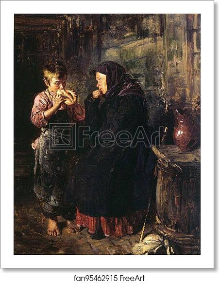 Free art print of Mother Visiting her Son, an Apprentice by Vladimir Makovsky Free art print of Mother Visiting her Son, an Apprentice by Vladimir Makovsky