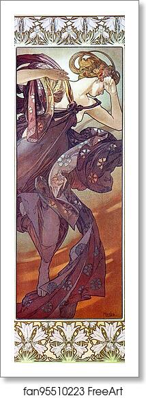 Free art print of Evening Star by Alphonse Mucha Free art print of Evening Star by Alphonse Mucha