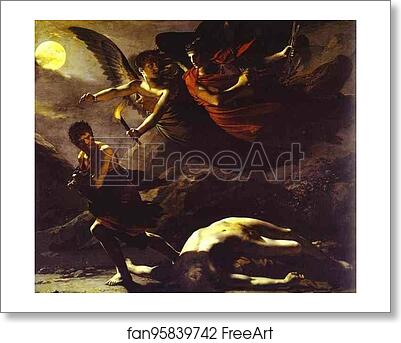 Free art print of Justice and Devine Vengeance Pursuing Crime by Pierre-Paul Prud'Hon