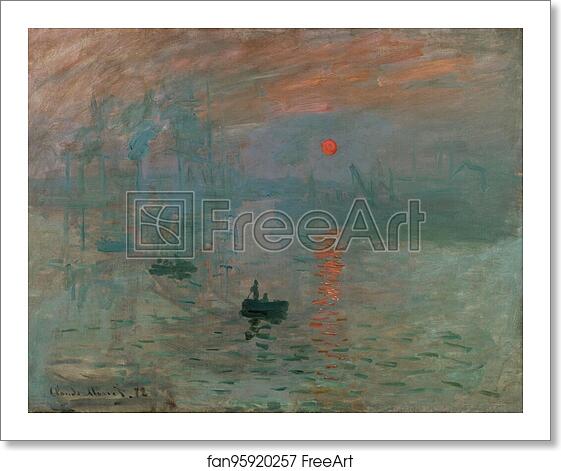 Free art print of Impression, Sunrise by Claude Monet Free art print of Impression, Sunrise by Claude Monet