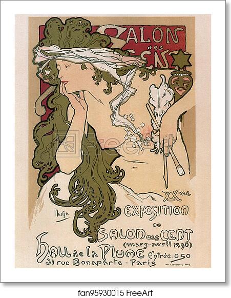 Free art print of Salon Des Cent by Alphonse Mucha