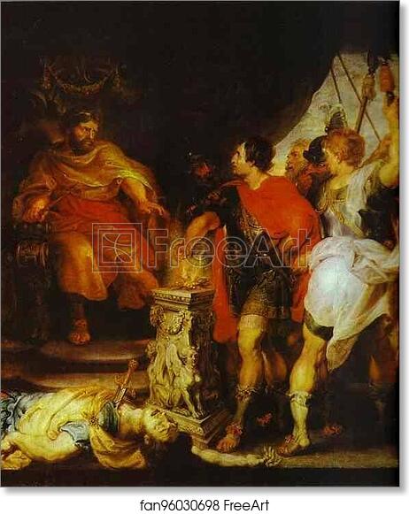 Free art print of Mucius Scaevola Before Porsenna by Peter Paul Rubens