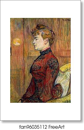 Free art print of The Policeman's Daughter by Henri De Toulouse-Lautrec