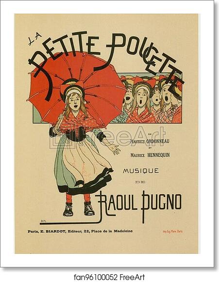 Free art print of L'opérette "la Petite Poucette". by Louis-Maurice Boutet De Monvel