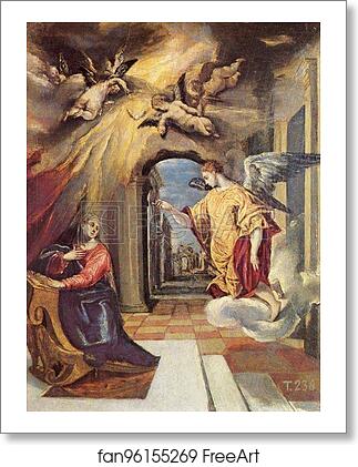 Free art print of Annunciation by El Greco
