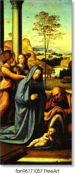 Free art print of Nativity by Fra Bartolommeo