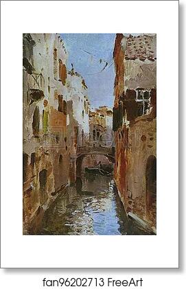 Free art print of Canal in Venice by Isaac Levitan