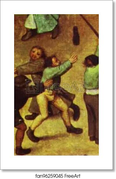 Free art print of Children's Games. Detail by Pieter Bruegel The Elder Free art print of Children's Games. Detail by Pieter Bruegel The Elder