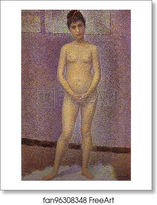 Free art print of Standing Model (study for Les Poseuses) by Georges Seurat