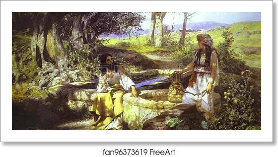 Free art print of Christ and the Samaritan Woman by Henryk Hector Siemiradzki