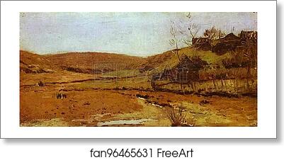 Free art print of Valley of a River by Isaac Levitan