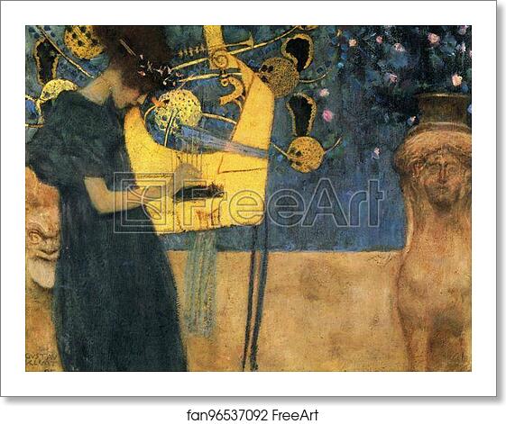 Free art print of Music by Gustav Klimt