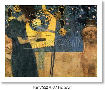 Free art print of Music by Gustav Klimt
