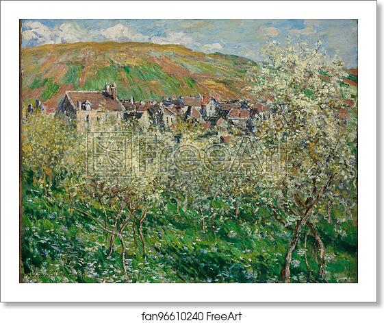 Free art print of Flowering Plum Trees by Claude Monet Free art print of Flowering Plum Trees by Claude Monet