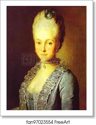 Free art print of Portrait of Alexandra Perfilyeva, née Countess Tolstaya by Carl-Ludwig Johann Christineck