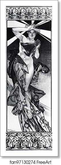 Free art print of Morning Star by Alphonse Mucha