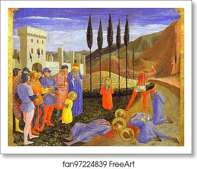 Free art print of San Marco Altarpiece: The Beheading of Cosmas and Damian by Fra Angelico Free art print of San Marco Altarpiece: The Beheading of Cosmas and Damian by Fra Angelico