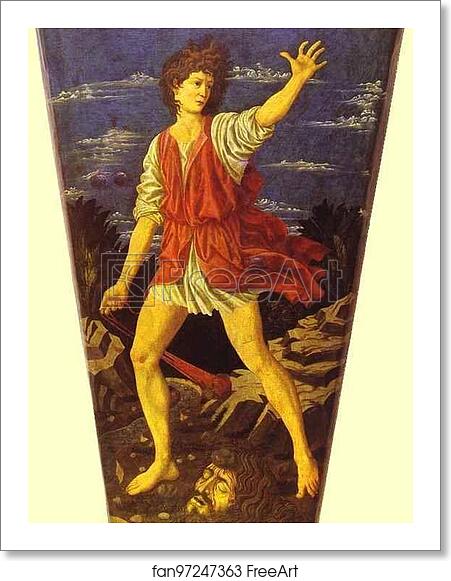 Free art print of The Youthful David by Andrea Del Castagno