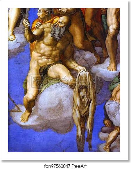Free art print of The Last Judgment. Detail by Michelangelo Free art print of The Last Judgment. Detail by Michelangelo