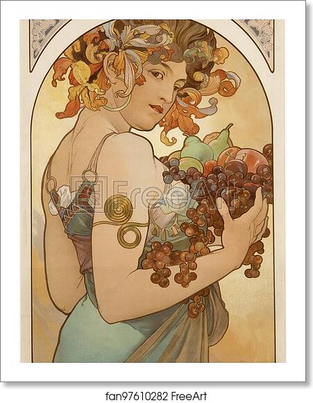 Free art print of Fruit by Alphonse Mucha Free art print of Fruit by Alphonse Mucha