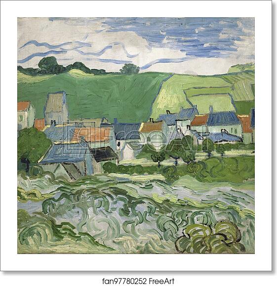 Free art print of View of Auvers by Vincent Van Gogh Free art print of View of Auvers by Vincent Van Gogh