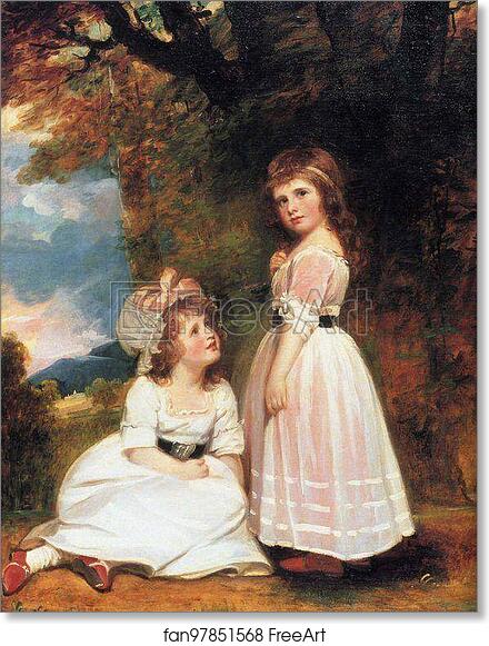 Free art print of The Beckford Children by George Romney
