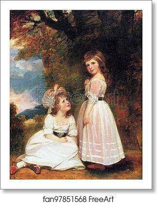 Free art print of The Beckford Children by George Romney