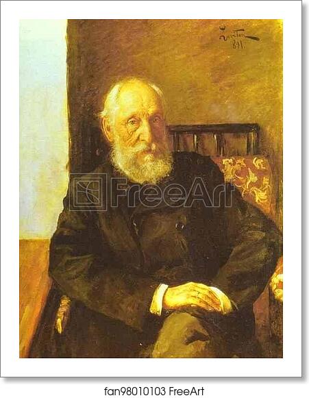 Free art print of Portrait of Nikolay Panafidin by Isaac Levitan
