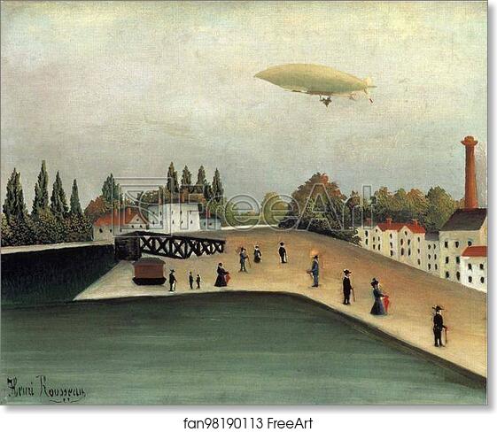 Free art print of Ivry Quay by Henri Rousseau