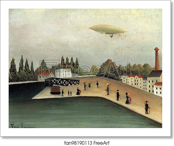 Free art print of Ivry Quay by Henri Rousseau Free art print of Ivry Quay by Henri Rousseau