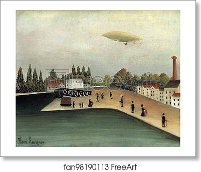 Free art print of Ivry Quay by Henri Rousseau