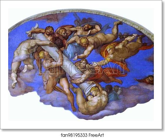 Free art print of The Last Judgment. Detail by Michelangelo Free art print of The Last Judgment. Detail by Michelangelo