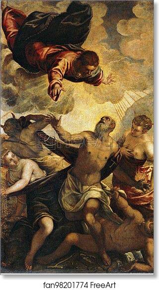 Free art print of Temptation of Saint Anthony by Jacopo Robusti, Called Tintoretto