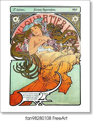 Free art print of Au Quartier Latin Numéro Exceptionnel by Alphonse Mucha Free art print of Au Quartier Latin Numéro Exceptionnel by Alphonse Mucha