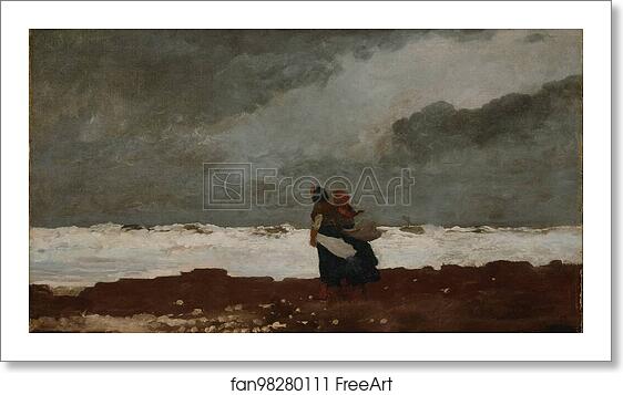 Free art print of Two Figures by the Sea by Winslow Homer Free art print of Two Figures by the Sea by Winslow Homer