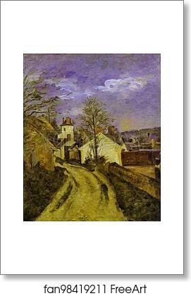 Free art print of Dr. Gachet's House at Auvers by Paul Cézanne