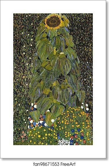 Free art print of The Sunflower. Detail by Gustav Klimt Free art print of The Sunflower. Detail by Gustav Klimt