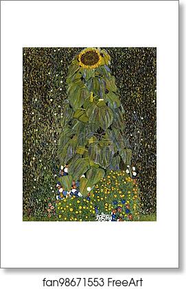 Free art print of The Sunflower. Detail by Gustav Klimt
