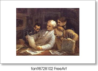 Free art print of The Etching Amateurs by Honoré Daumier
