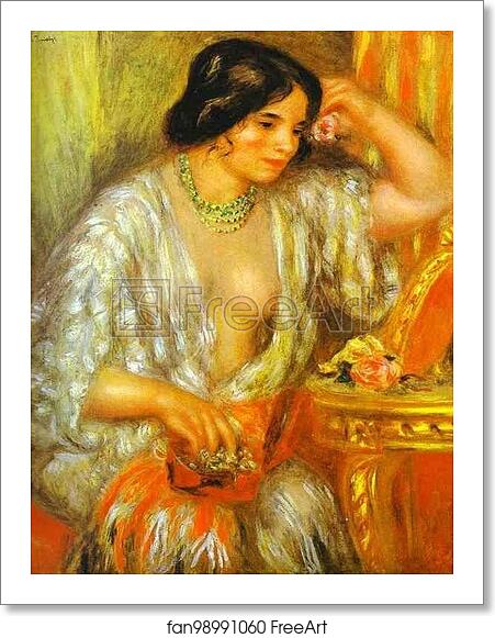 Free art print of Gabrielle with Jewel Box by Pierre-Auguste Renoir Free art print of Gabrielle with Jewel Box by Pierre-Auguste Renoir
