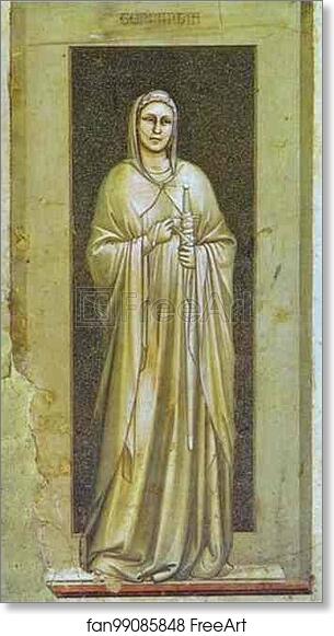 Free art print of Temperance by Giotto