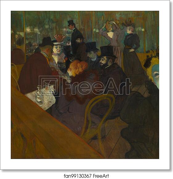 Free art print of At the Moulin Rouge by Henri De Toulouse-Lautrec Free art print of At the Moulin Rouge by Henri De Toulouse-Lautrec
