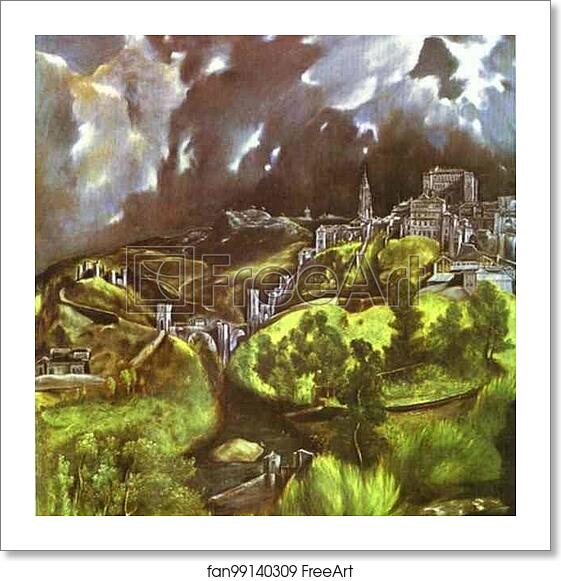 Free art print of View of Toledo by El Greco Free art print of View of Toledo by El Greco