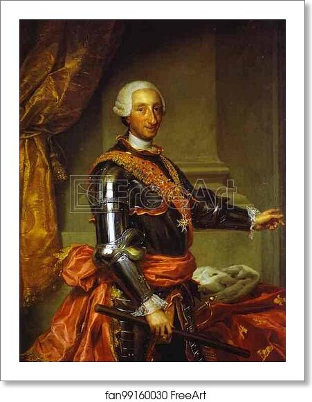 Free art print of Charles III by Anton Raphael Mengs