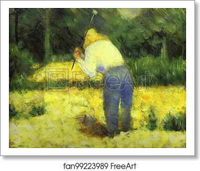 Free art print of Le Tacheron by Georges Seurat Free art print of Le Tacheron by Georges Seurat