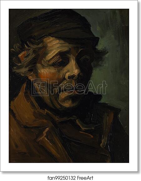 Free art print of Head of a peasant withcap by Vincent Van Gogh Free art print of Head of a peasant withcap by Vincent Van Gogh