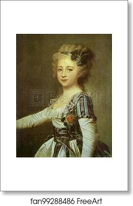 Free art print of Portrait of Grand Duchess Elena Pavlovna as a Child by Dmitry Levitzky