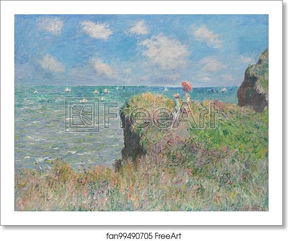 Free art print of Cliff Walk at Pourville by Claude Monet Free art print of Cliff Walk at Pourville by Claude Monet