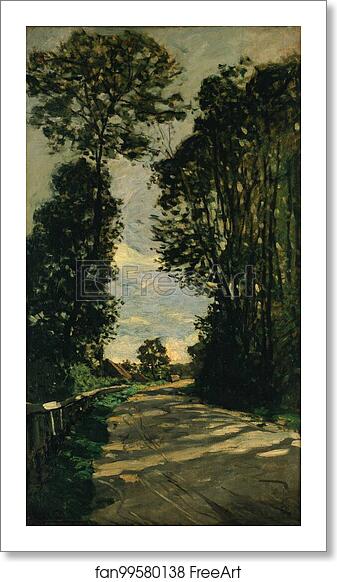 Free art print of Walk (Road of the Farm Saint-Siméon) by Claude Monet Free art print of Walk (Road of the Farm Saint-Siméon) by Claude Monet