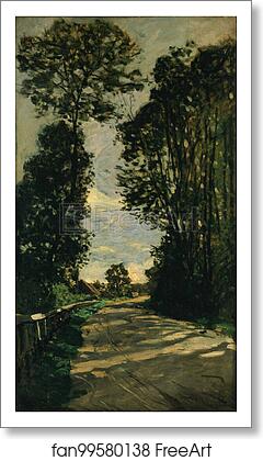 Free art print of Walk (Road of the Farm Saint-Siméon) by Claude Monet Free art print of Walk (Road of the Farm Saint-Siméon) by Claude Monet
